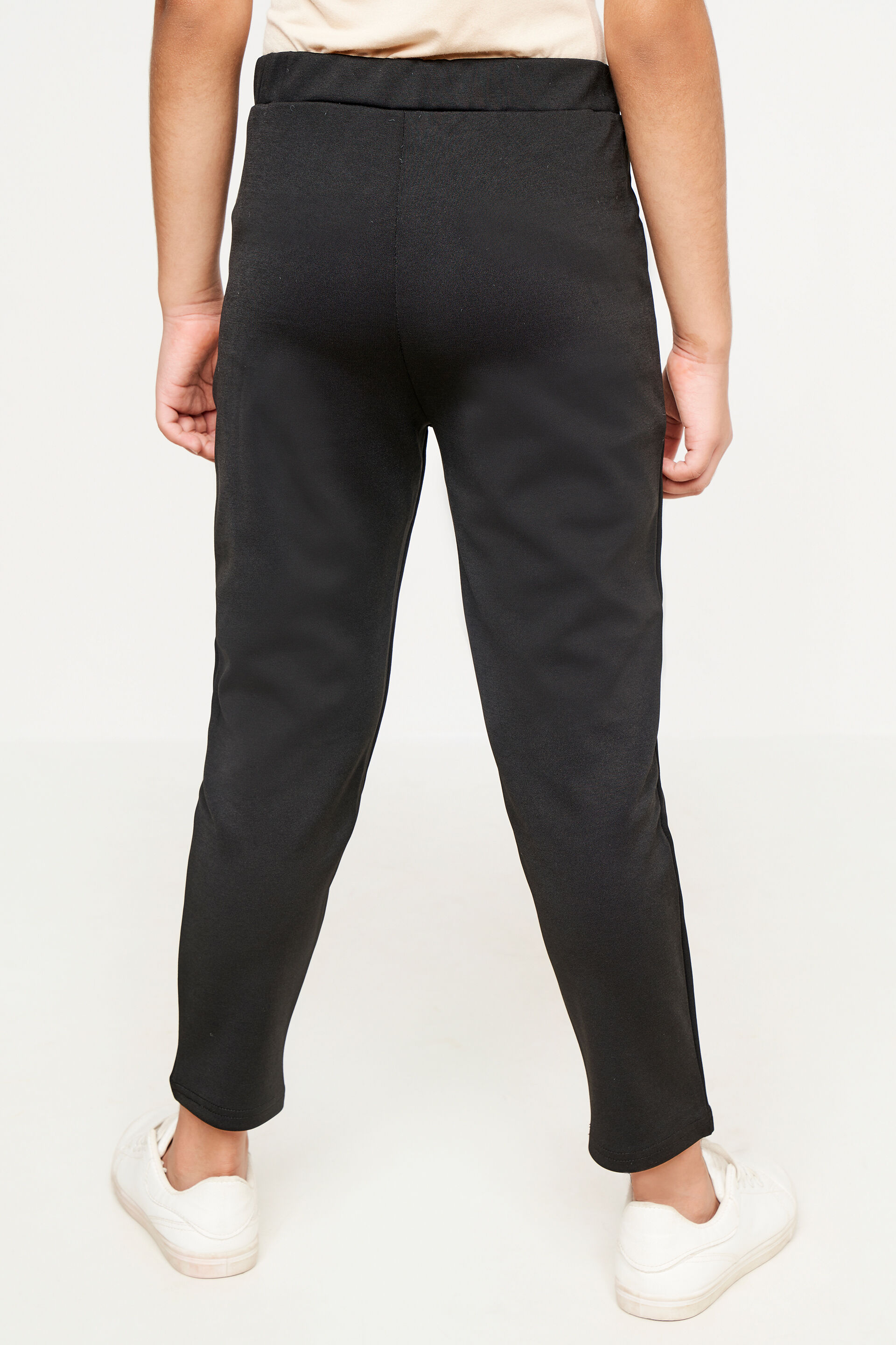 Black Solid Slim Bottom, Black, image 6